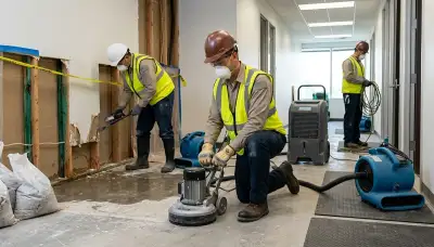 Water damage restoration team serving homes in Washington, DC after flooding and leaks