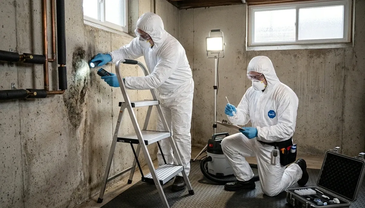 Washington, DC mold inspection for water damage in a home by a 24/7 mitigation specialist
