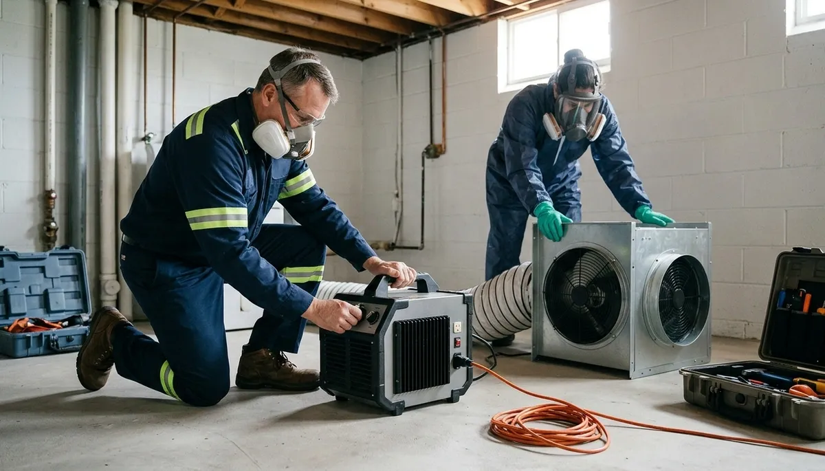 Odor removal technician for Washington, DC homes after water damage and moisture-related smells