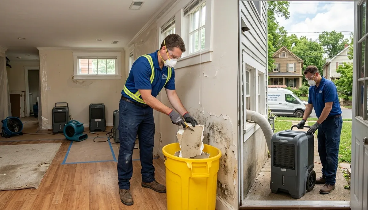 Water damage restoration team serving Washington, DC homes and businesses